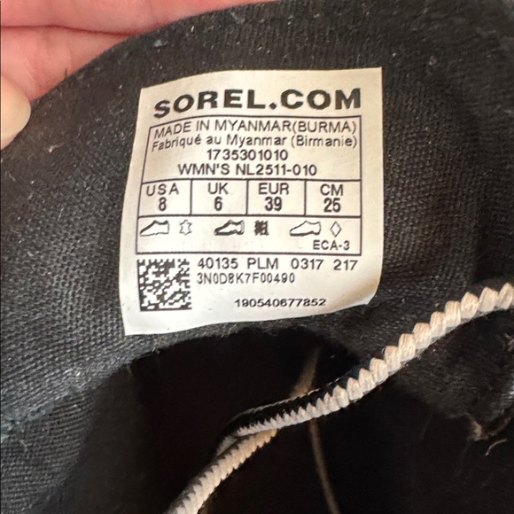 Sorel Black Leather and Rubber Rain Boots sz 8 waterproof - Picture 7 of 8